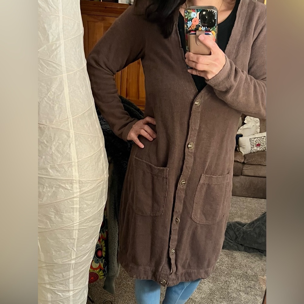 Super Soft Hemp/Organic Cotton Blend Lined Prairie Underground Duster Jacket Med